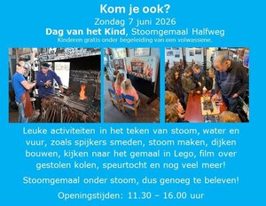 Mis deze dag niet en beleef samen met je kinderen een geweldige dag! Reserveer de datum alvast.