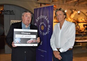 Stoomgemaal ontvangt mooie cheque van Rotary