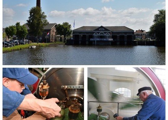 Vier op zaterdag 2 en zondag 3 mei  2026 het voorjaar in Stoomgemaal Halfweg met een extra technische rondleiding