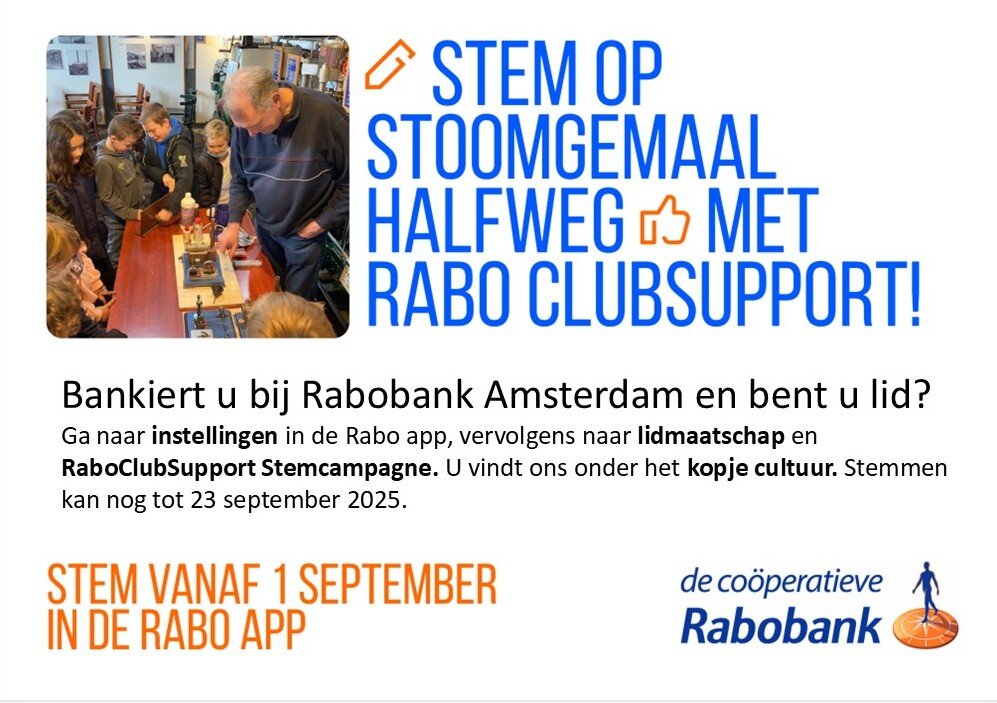 Geef 1 van uw 3 stemmen aan ons en help mee ons doel te behalen!